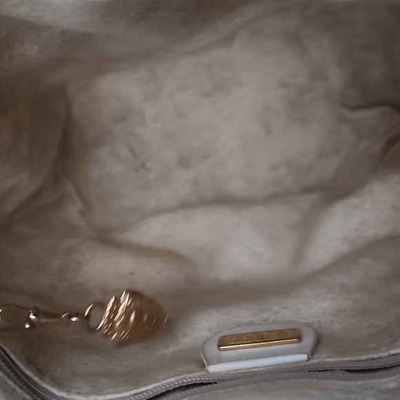 Vintage Gucci White Leather and Canvas Bucket Bag OPHIDIA BUCKET CROSSBODY BAG - Picture 11 of 14